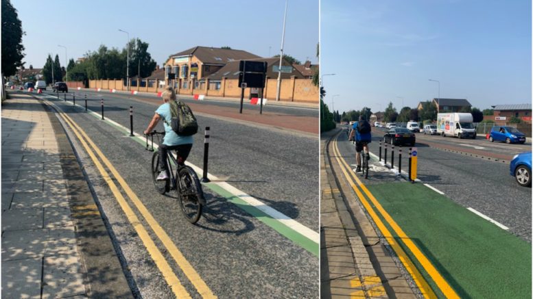 segregated cycle lanes