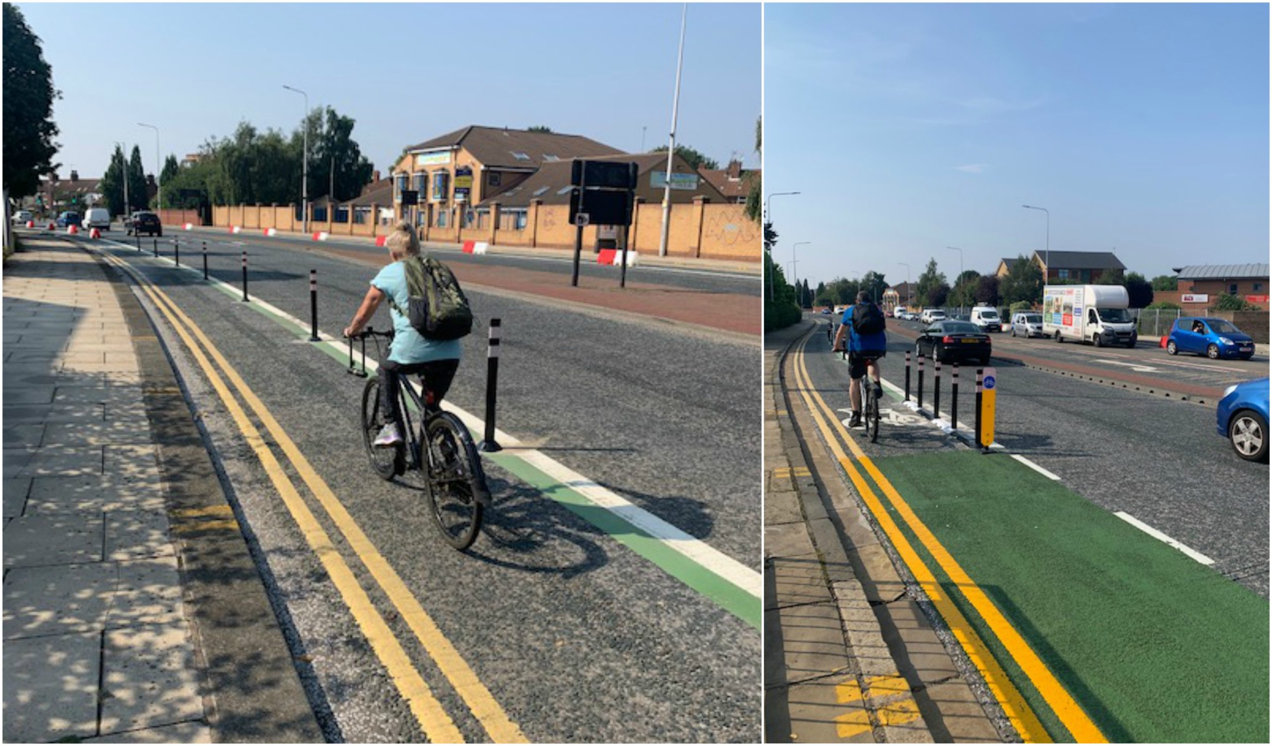 segregated cycle lanes